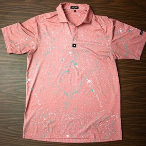 Bad Birdie Paint Splatter 2: The Sequel Golf Polo, Large